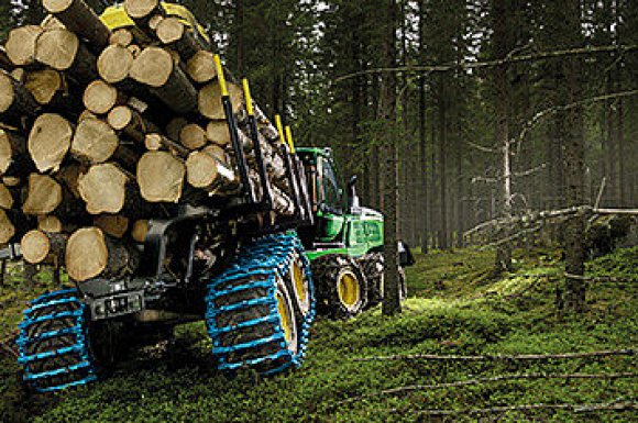 Vente de chaînes et chenilles pour engins forestiers Pewag