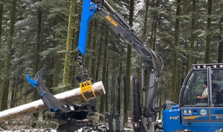 Installation de pinces Solidclamp sur tous types de débardeurs forestiers en Bourgogne